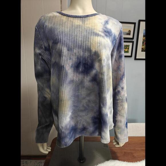 Philosophy Tops - Philosophy Waffle Weave Tie Dyed Tunic NWOT